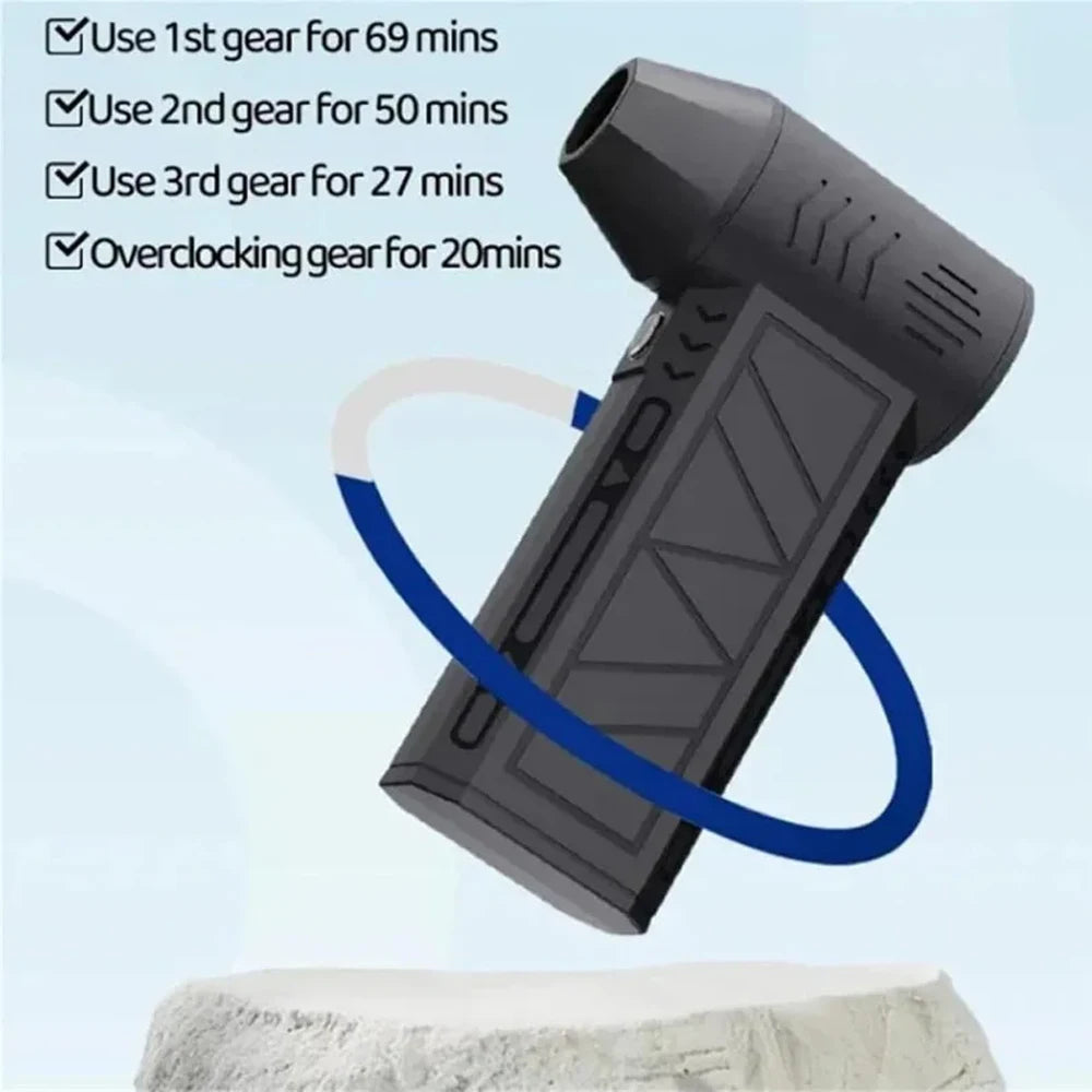 X6 Turbo Jet Blower 130000RPM Powerful Air Duster Blower Brushless Motor Turbo Fan Jet with Light Cleaning Air Puissant Tool
