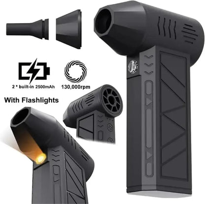 X6 Turbo Jet Blower 130000RPM Powerful Air Duster Blower Brushless Motor Turbo Fan Jet with Light Cleaning Air Puissant Tool