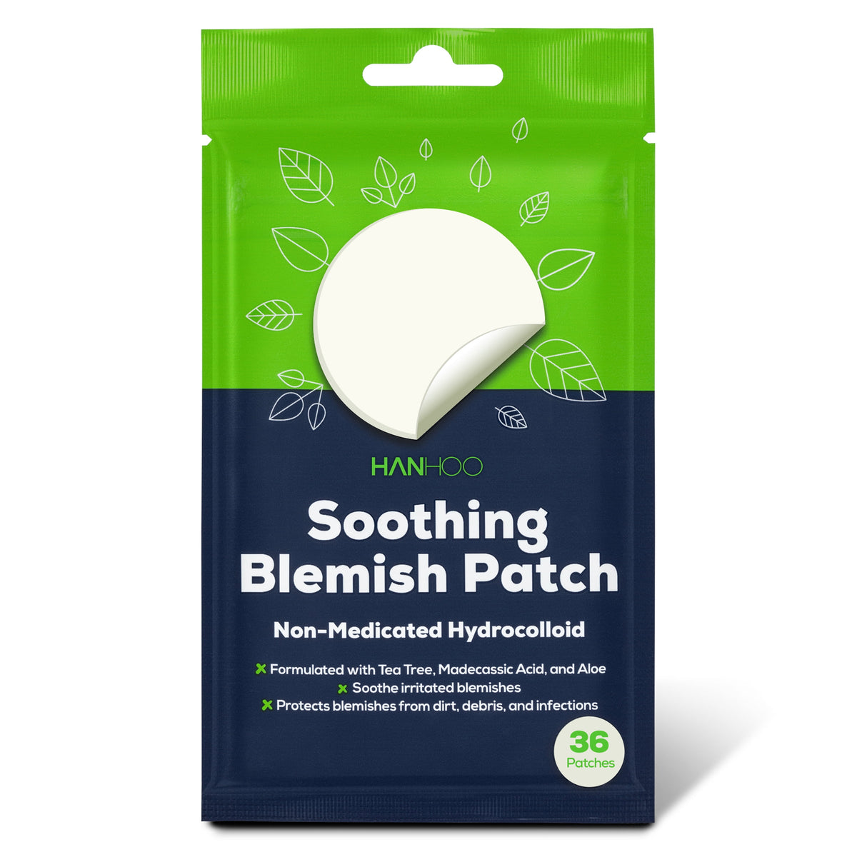 Soothing Aloe Acne Patch with Tea Tree Oil and Hydrocolloid - 36 Count