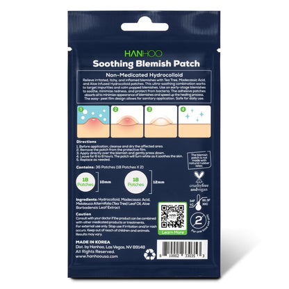 Soothing Aloe Acne Patch with Tea Tree Oil and Hydrocolloid - 36 Count