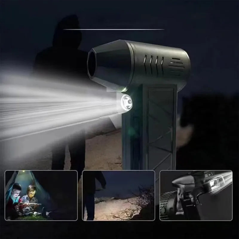 X6 Turbo Jet Blower 130000RPM Powerful Air Duster Blower Brushless Motor Turbo Fan Jet with Light Cleaning Air Puissant Tool