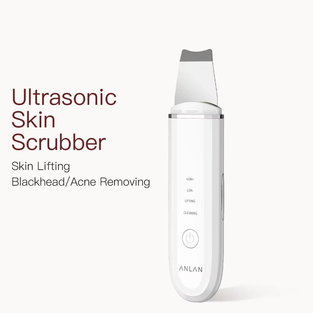 Ultrasonic Skin Scrubber Deep Cleaning Peeling Shovel Limpiador Facial Skin Care Face Lifting Machine Ultrasonic Cleaner